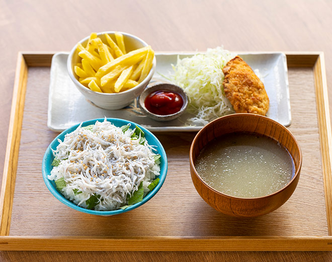 お子さま丼ぶりセット 選べるミニ丼（鮪しらす丼/豚丼）